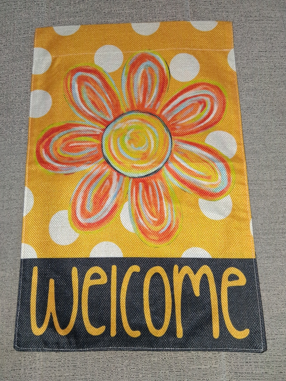 Welcome Floral Garden Flag - 12x18" NEW